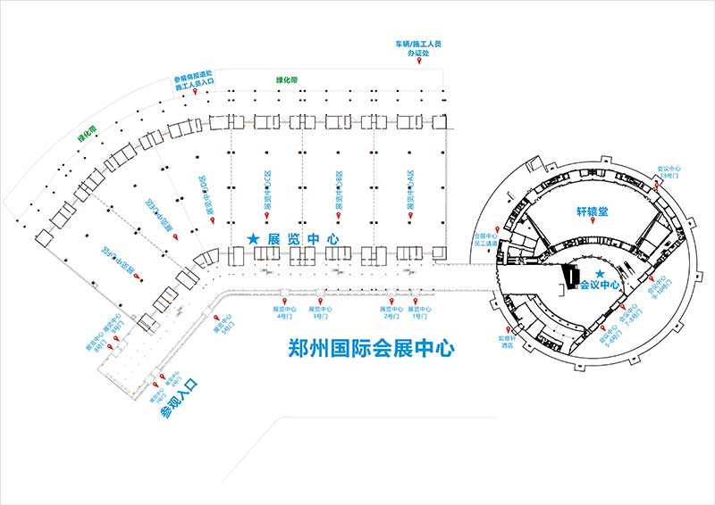 郑州CBD国际会展中心平面图